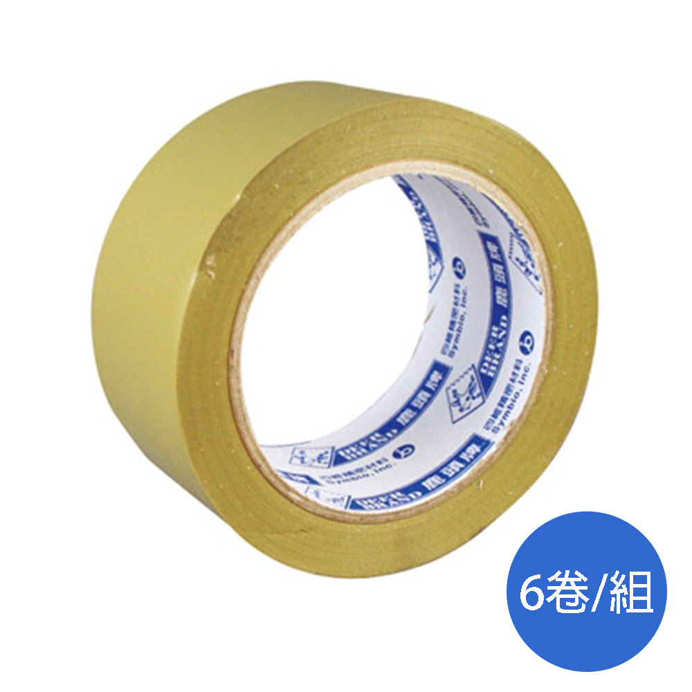 鹿頭牌PVC免刀膠帶/48mm×27M/6卷/束