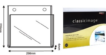 迪多 deflect-o 46901 A4橫式壁掛標示架