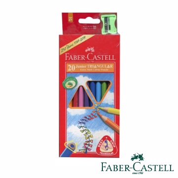 Faber-Castell 紅色系 大三角彩色鉛筆3.8mm 20色
