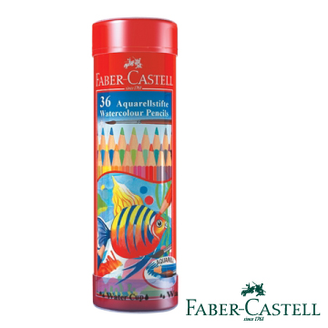 Faber-Castell 紅色系 水性色鉛筆36色(精緻棒棒筒)