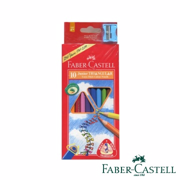 Faber-Castell 紅色系 大三角彩色鉛筆3.8mm 10色