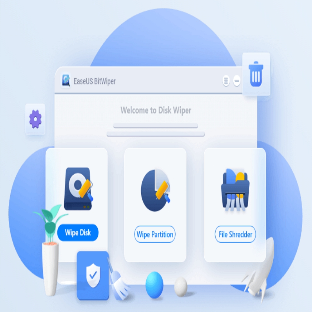 EaseUS BitWiper 永久刪除電腦資料(1台電腦3個硬碟)