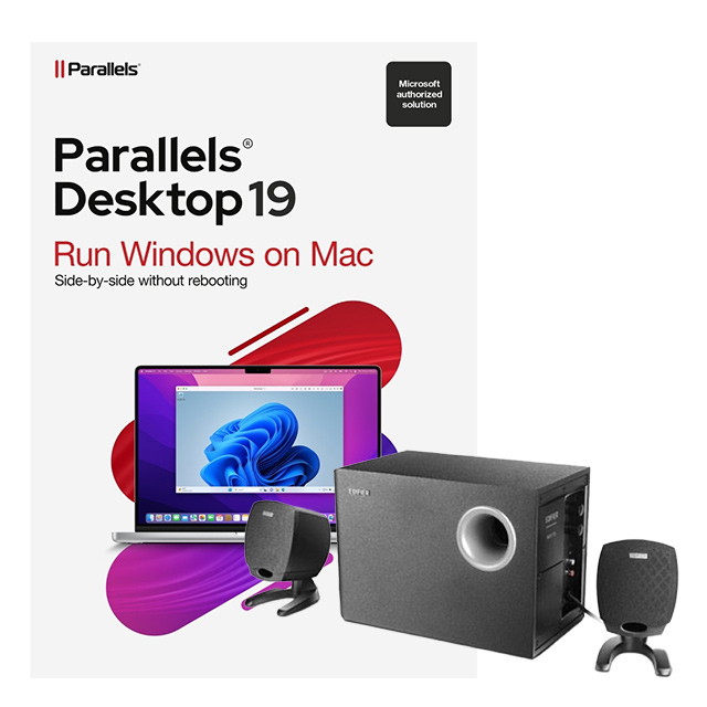 [組合 Parallels Desktop 19 for Mac+ Edifier R201TIII 喇叭(黑色)