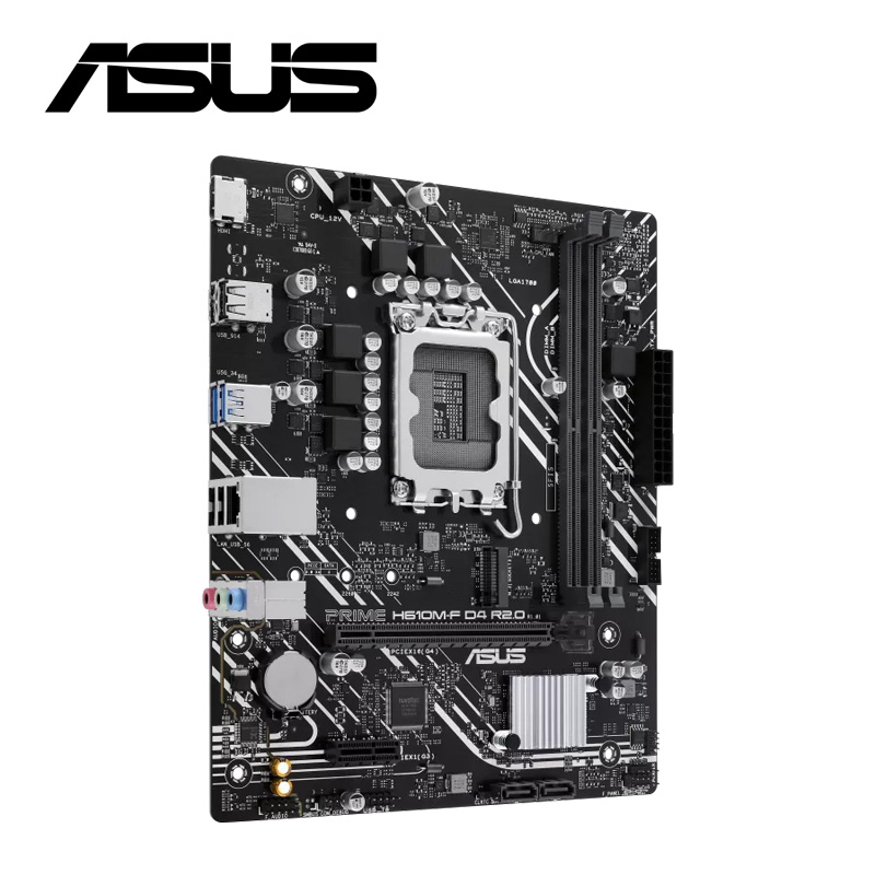 華碩 PRIME-H610M-F-D4-R20-CSM 主機板+Intel Core i3-14100 中央處理器
