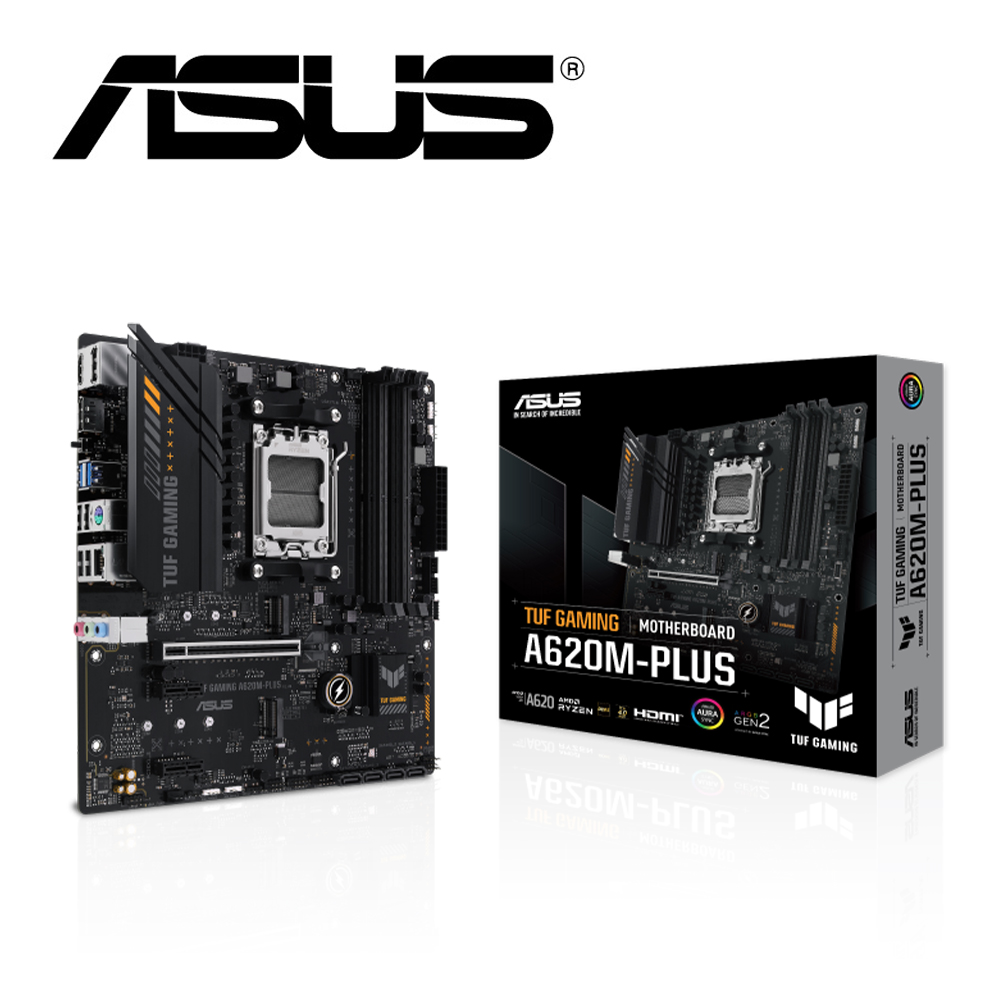 華碩 TUF GAMING A620M-PLUS 主機板+AMD Ryzen5 7500F MPK 處理器(無內顯)