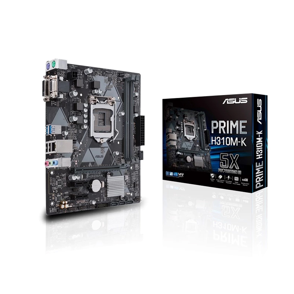 華碩 PRIME H310M-K 主機板+Intel Celeron G4930【2核/2緒】(M+C組合包)