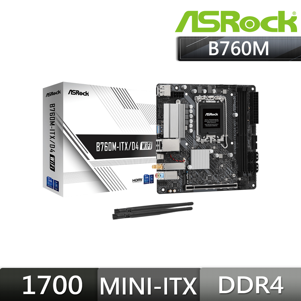 華擎 ASRock B760M-ITX/D4 WIFI ITX INTEL主機板