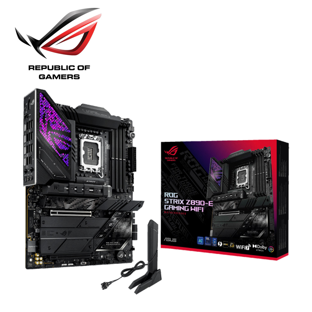 華碩 ROG STRIX Z890-E GAMING WIFI DDR5 主機板+Intel Core Ultra 5 245K 14核 14緒