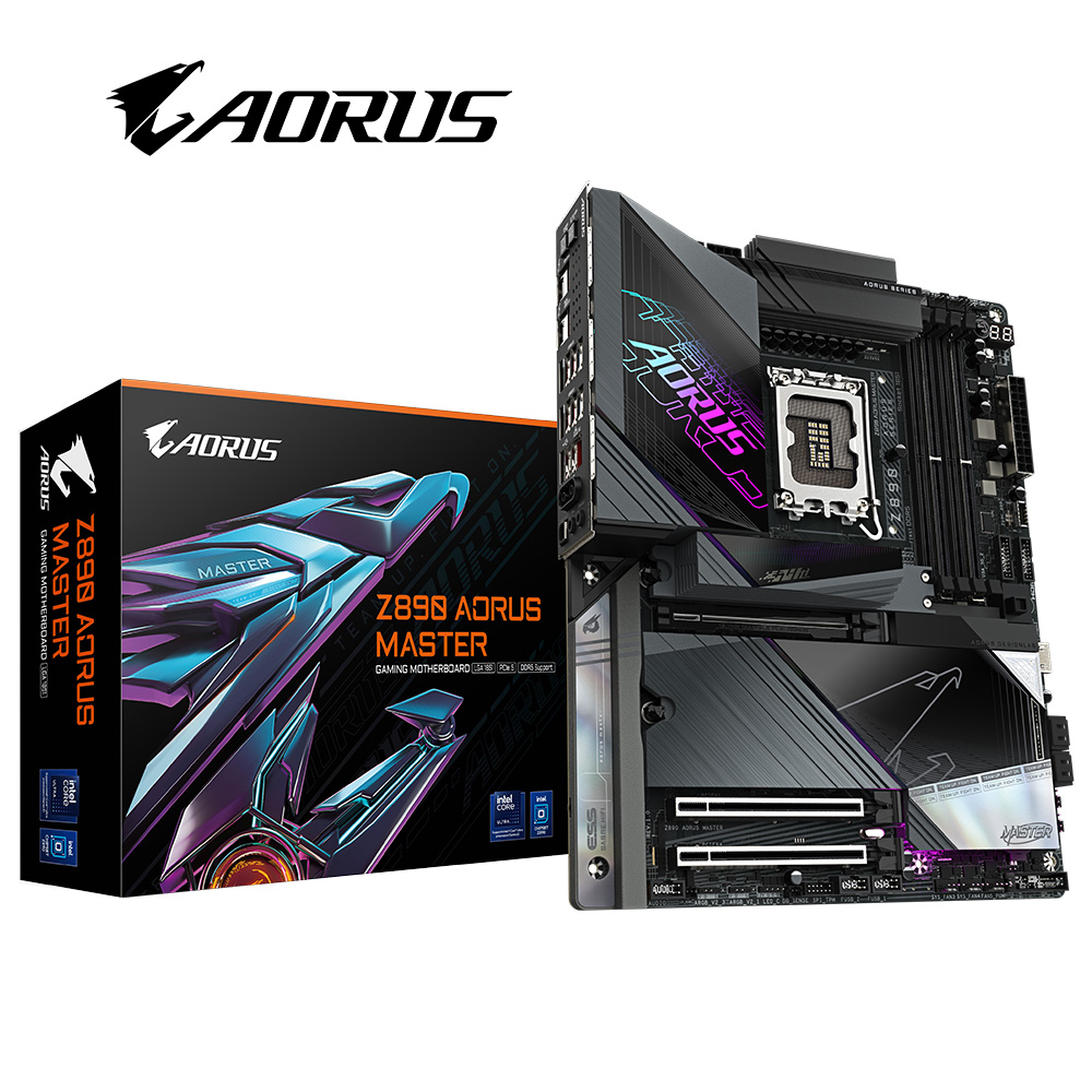 技嘉 Z890 AORUS MASTER DDR5 主機板+Intel Core Ultra 7 265K 20核 20緒