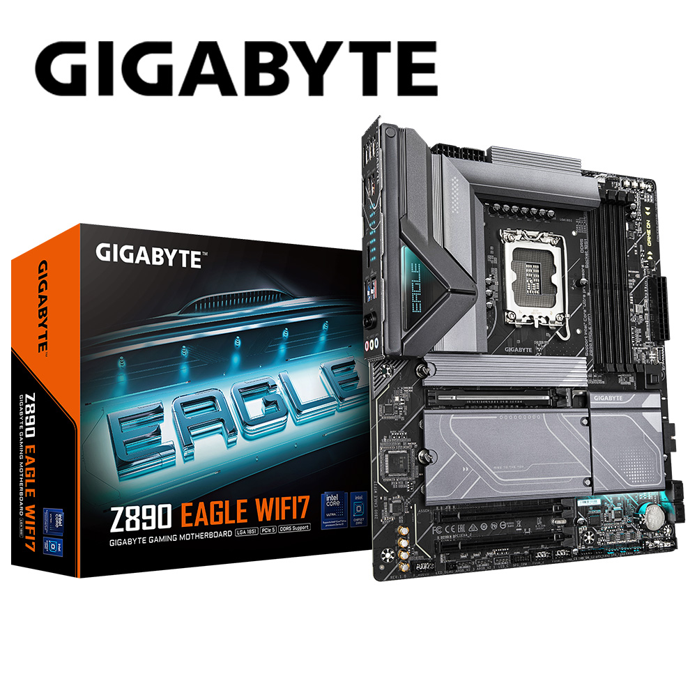 技嘉 Z890 EAGLE WIFI7 DDR5 主機板+Intel Core Ultra 7 265K 20核 20緒