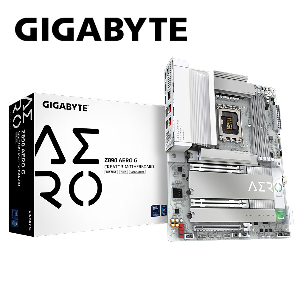 GIGABYTE 技嘉 Z890 AERO G DDR5 主機板+優派 VA2414-MH 24吋 無邊框設計螢幕