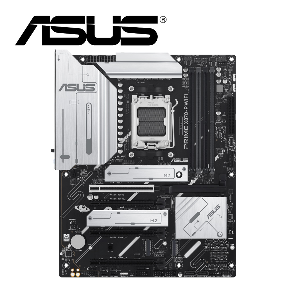 華碩 PRIME X870-P WIFI-CSM 主機板+AMD R5 9600X代理盒裝 6核 12緒 中央處理器