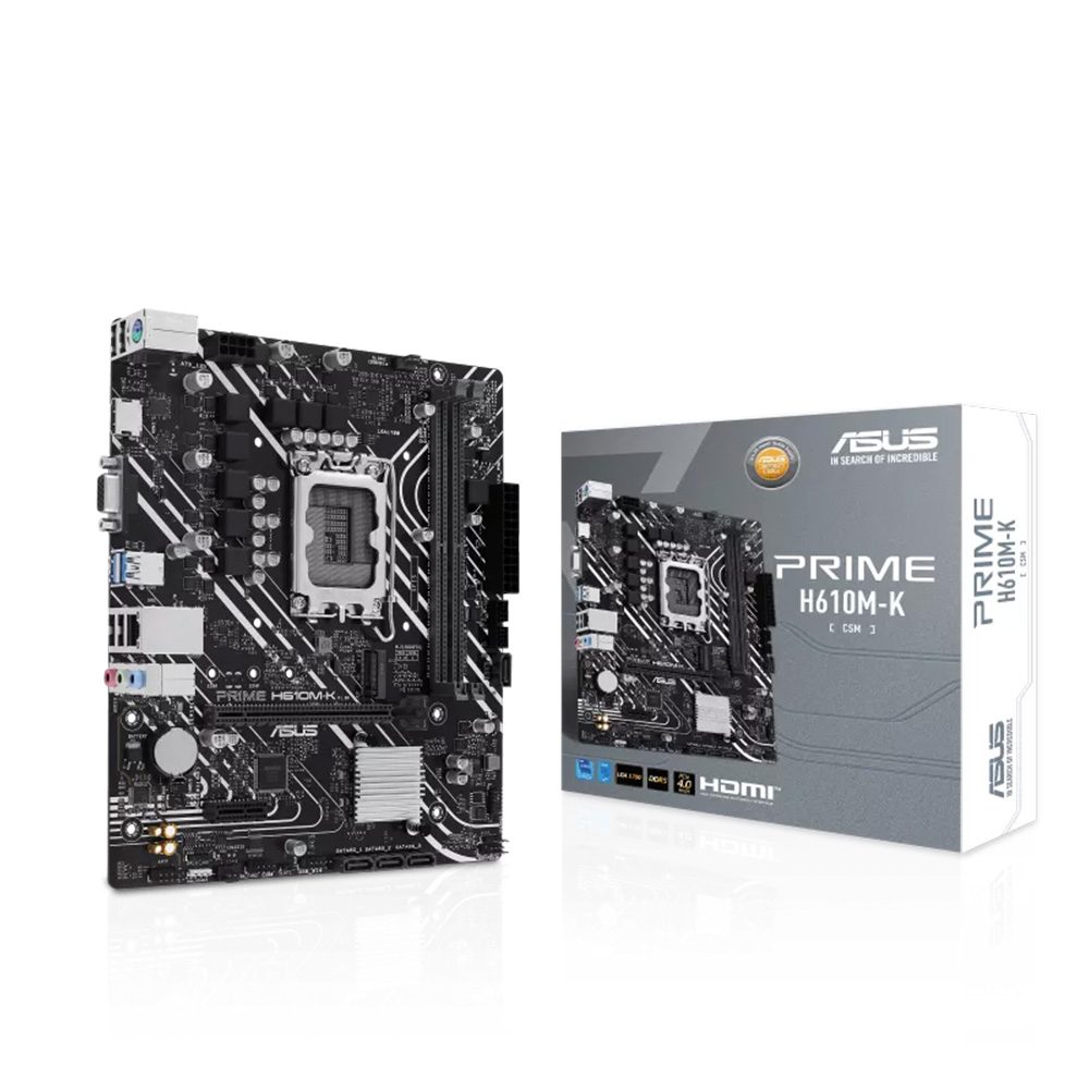 華碩 PRIME-H610M-K-CSM 主機板+美光 32GB DDR5 5200 記憶體(M+R組合包)