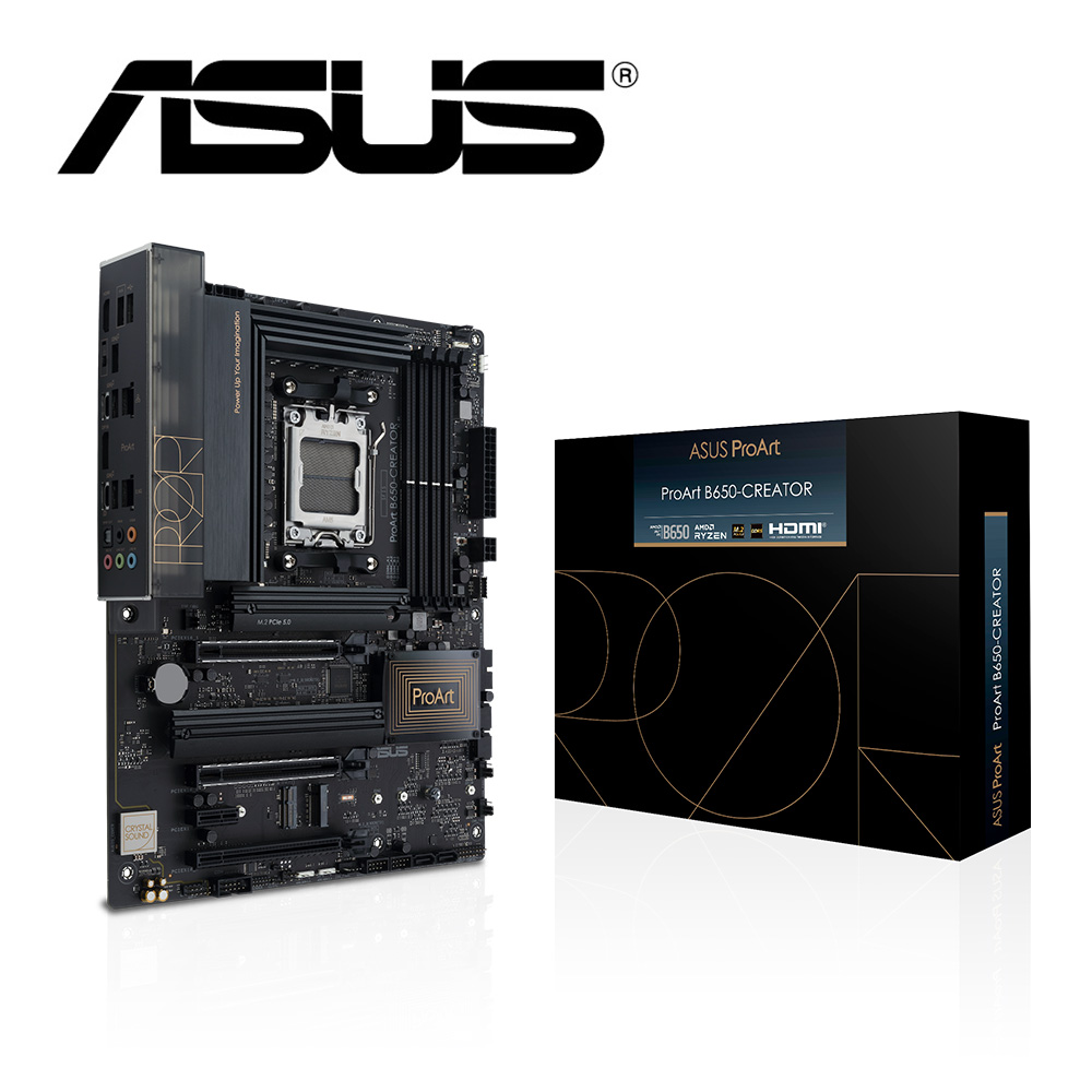 華碩 ProArt B650-CREATOR 主機板+AMD R5 9600X代理盒裝 6核 12緒 中央處理器