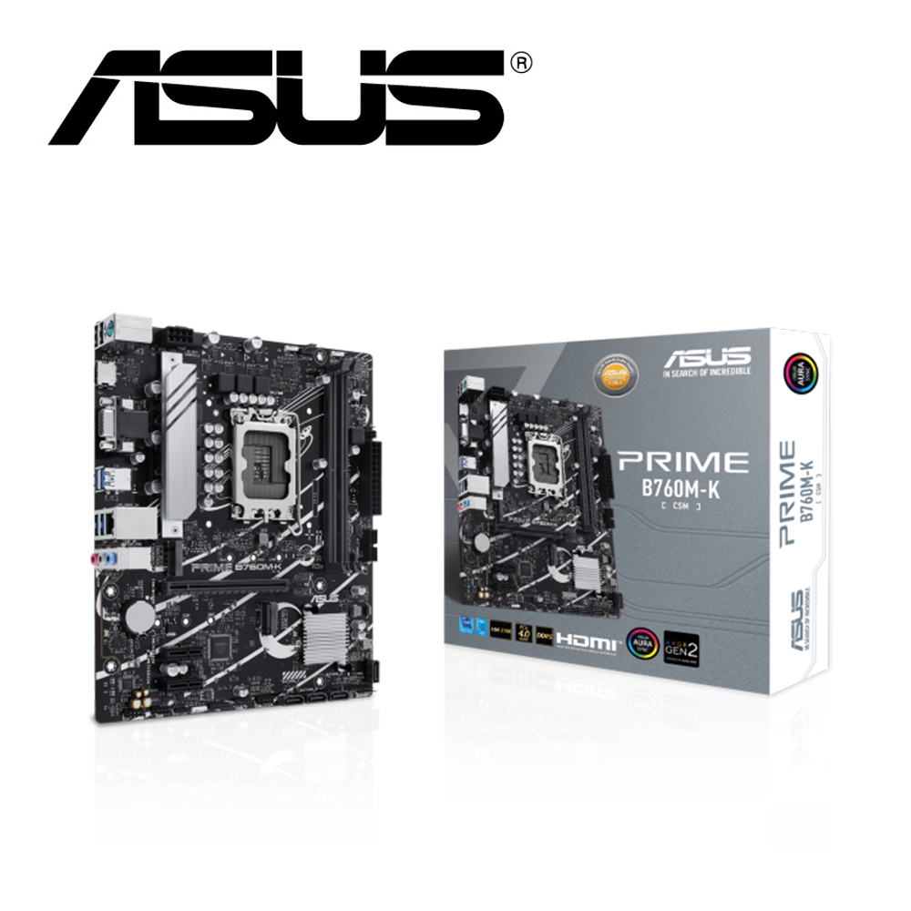 華碩 PRIME B760M-K-CSM 主機板+華碩 賽伯洛斯 Cerberus Mouse滑鼠