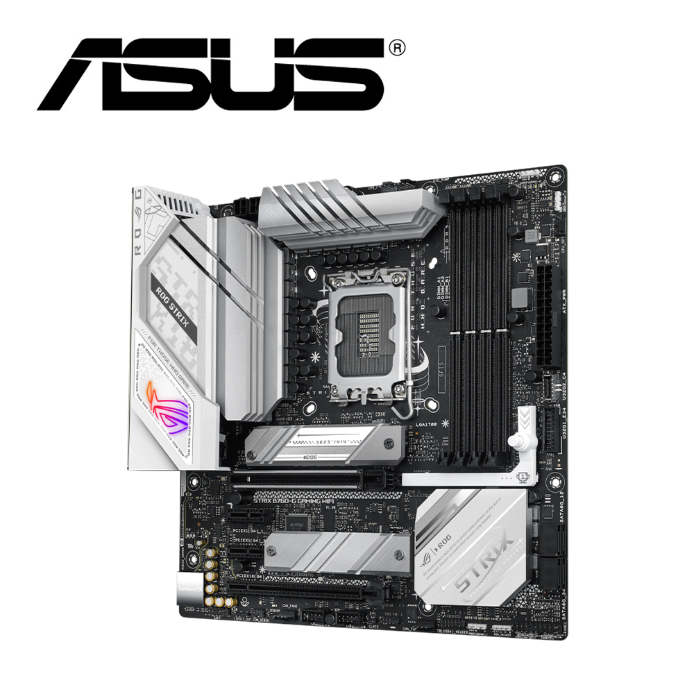 華碩 ROG STRIX B760-G GAMING WIFI 主機板+華碩 雪原豹電競滑鼠墊 TCD2000-ASUS