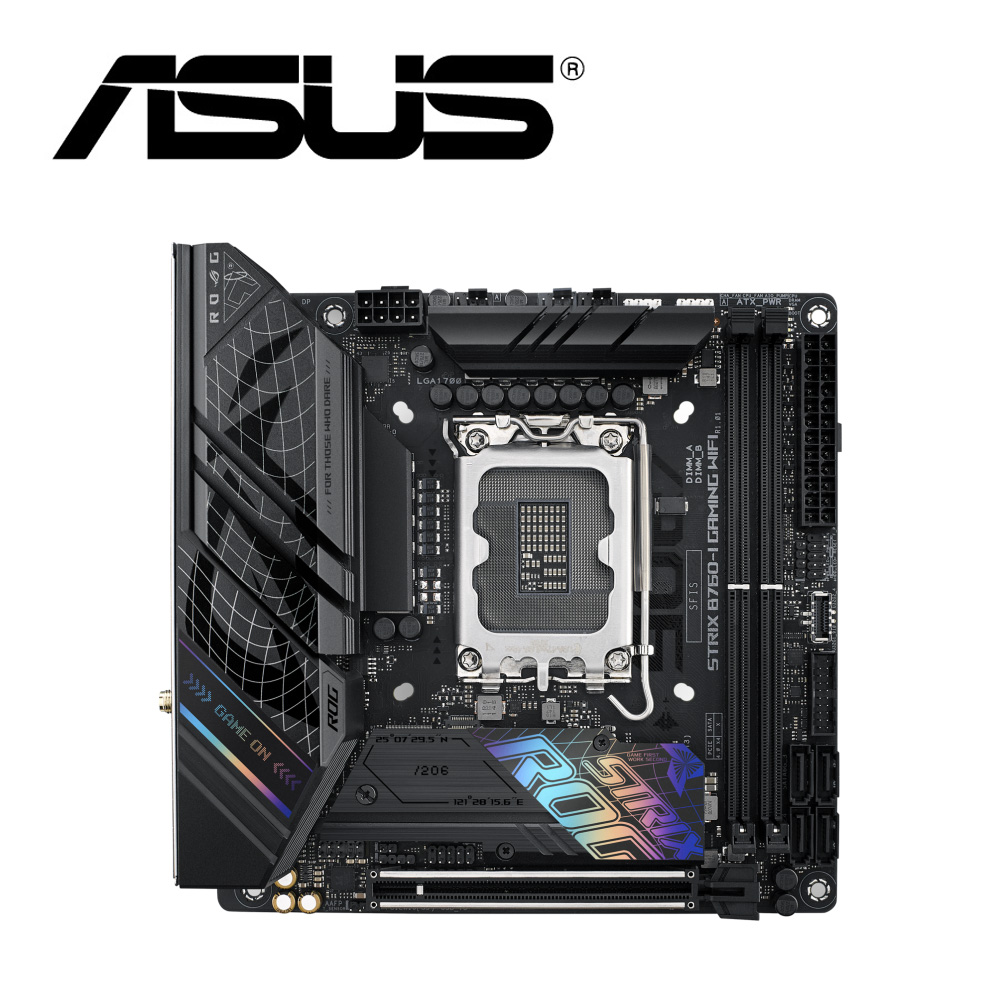 華碩 ROG STRIX B760-I GAMING WIFI 主機板+Intel i7-14700 20核/28緒(M+C組合包)