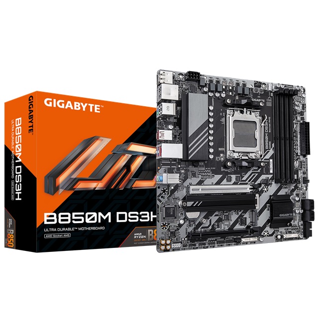 【C+M超值組】 技嘉 B850M DS3H 主機板+AMD R7-7800X3D 處理器