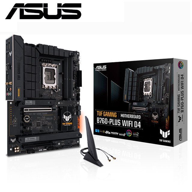 【C+M超值組】華碩 TUF GAMING B760-PLUS WIFI D4 主機板+Intel Core i7-14700 中央處理器