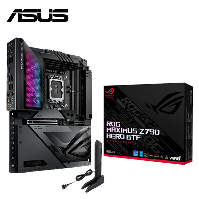 ASUS ROG MAXIMUS Z790 HERO BTF 主機板 + 三星 980 PRO 2TB PCIe 固態硬碟