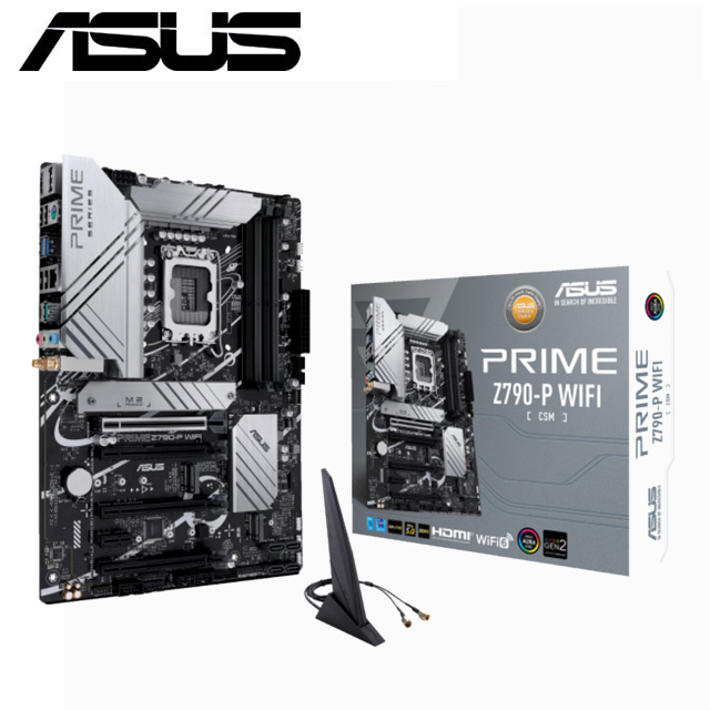 ASUS PRIME Z790-P WIFI-CSM 主機板 + 三星 980 PRO 2TB PCIe 固態硬碟
