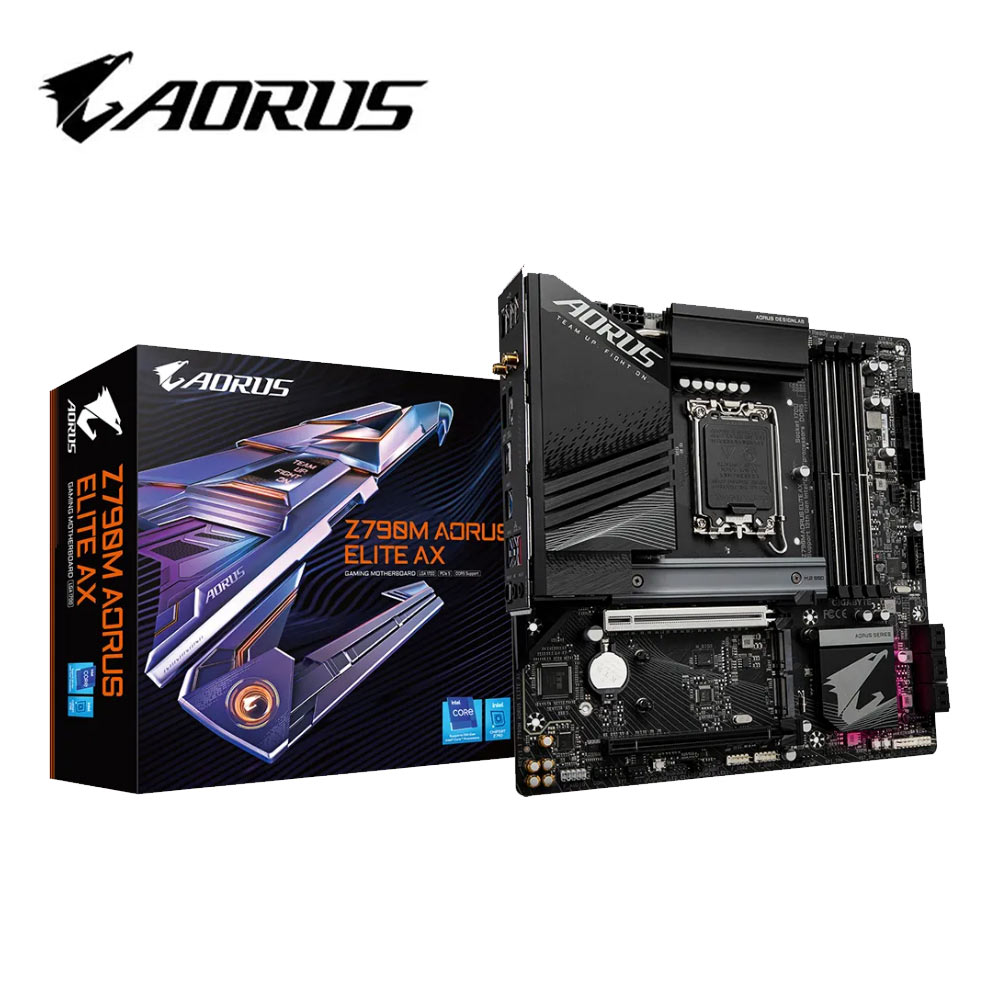技嘉 Z790M AORUS ELITE AX 主機板 + 三星 980 PRO 2TB PCIe 固態硬碟