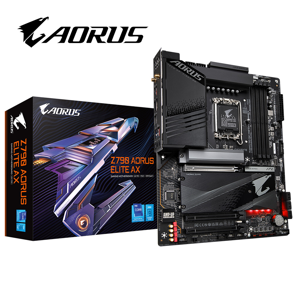 技嘉 Z790 AORUS ELITE AX 主機板 + 三星 980 PRO 2TB PCIe 固態硬碟