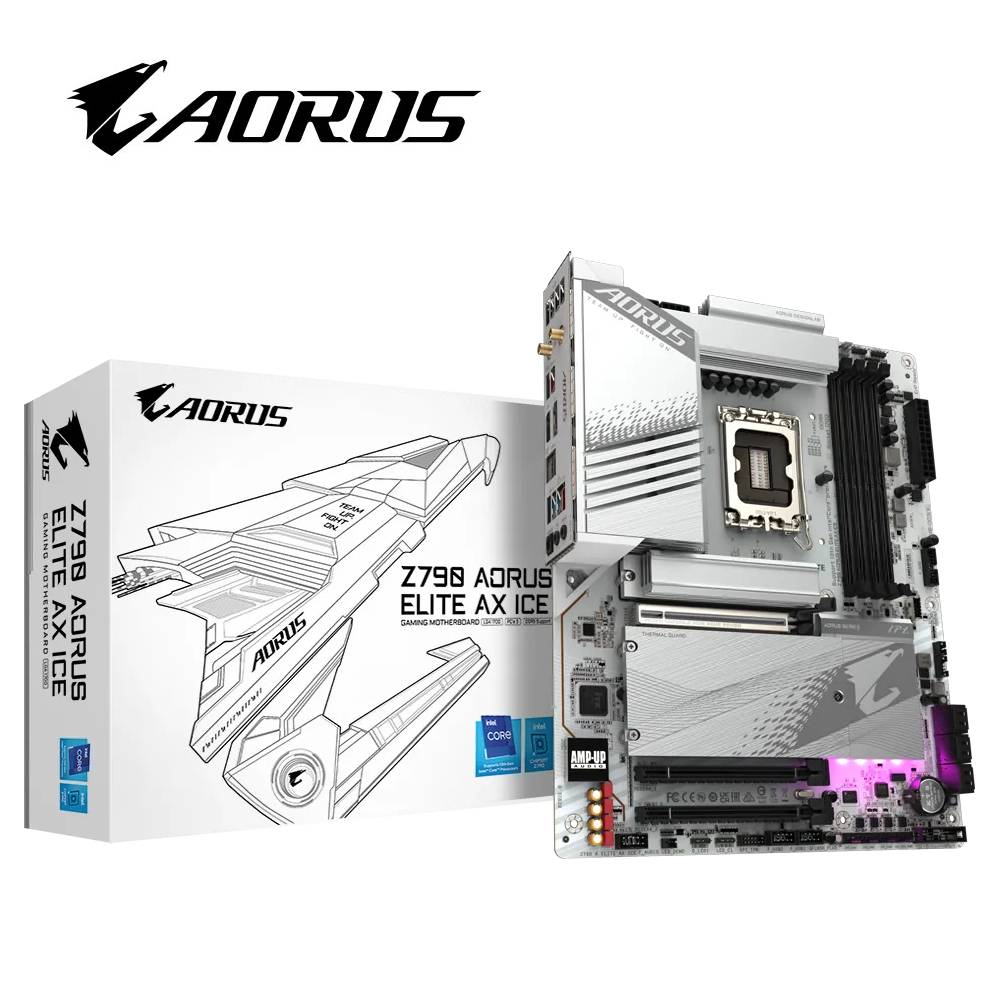 技嘉 Z790 AORUS ELITE AX ICE 主機板 + 三星 980 PRO 1TB PCIe 固態硬碟