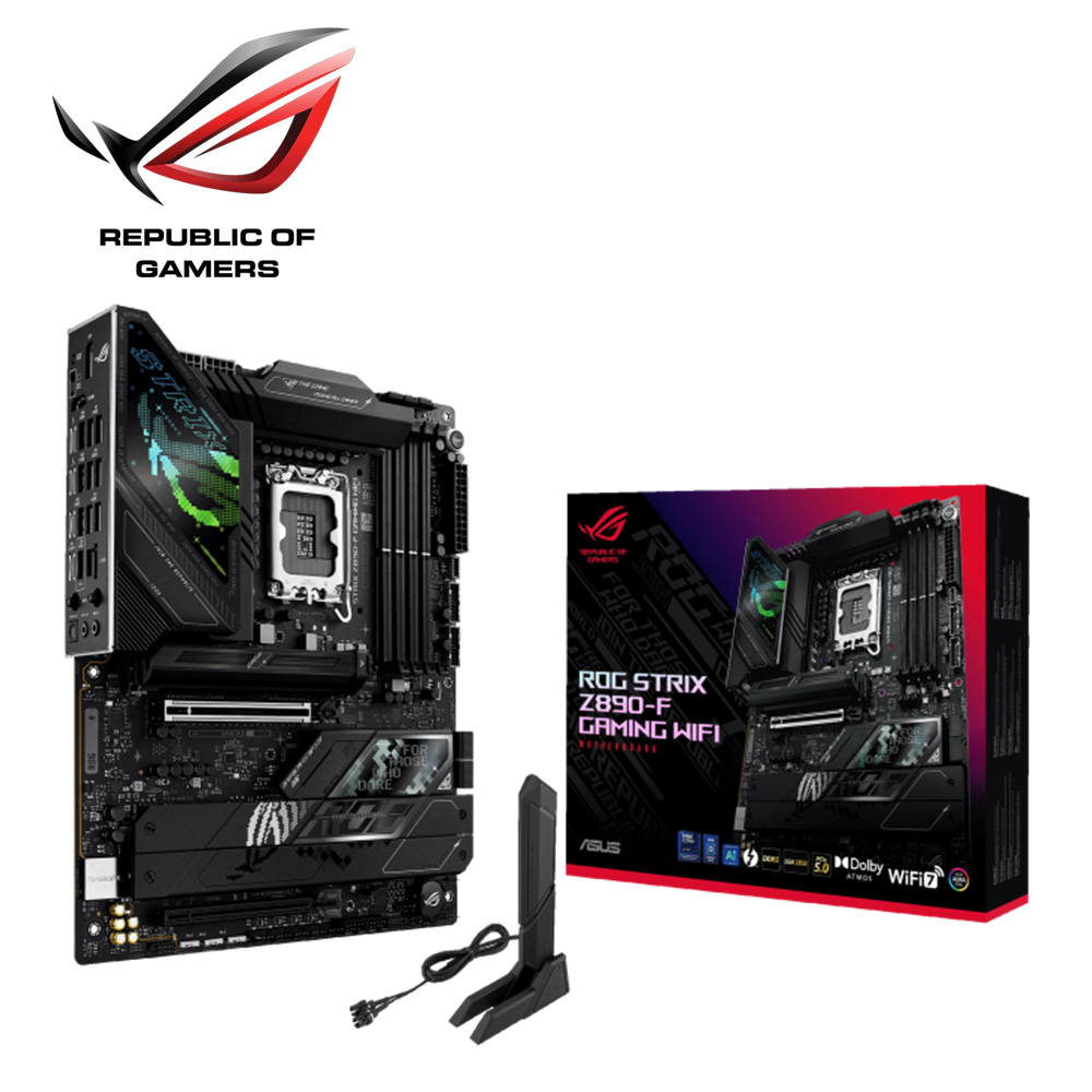 華碩 ROG STRIX Z890-F GAMING WIFI DDR5 主機板+Intel Core Ultra 7 265KF【20核/20緒】(M+C組合包)