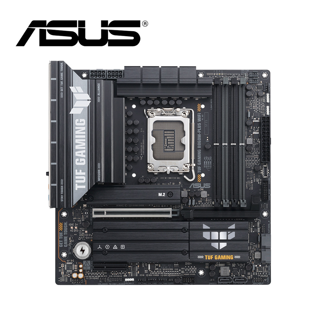 華碩 TUF GAMING B860M-PLUS WIFI 主機板+Intel Core Ultra 5 245K【14核/14緒】(M+C組合包)
