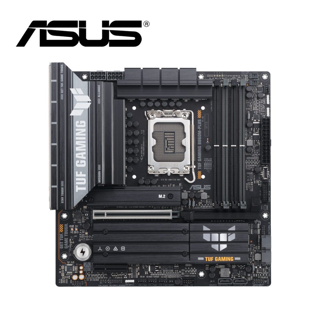 華碩 TUF GAMING B860M-PLUS 主機板+Intel Core Ultra 5 245K【14核/14緒】(M+C組合包)