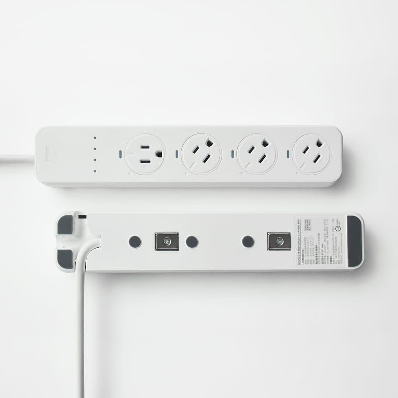 Elevon 準好拔 POWER GUARD 嗶嗶延長線 晝光白/曜石黑