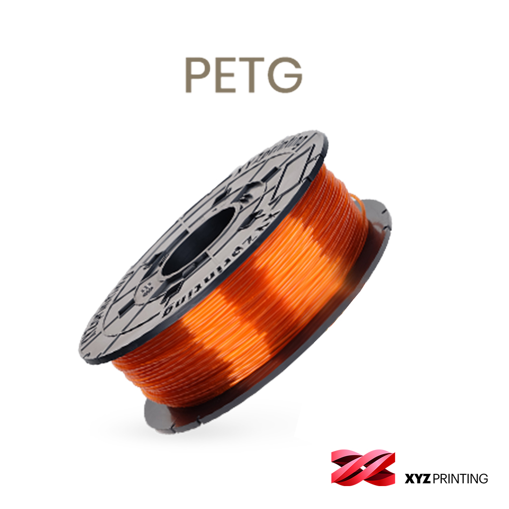 【XYZprinting】PETG 600g_透明橘(3D列印機 線材 耗材)