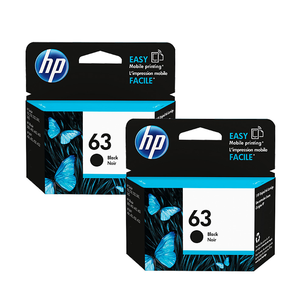 【2入】HP F6U62AA NO.63 原廠黑色墨水匣 適用HP OfficeJet/3830/3832/4650