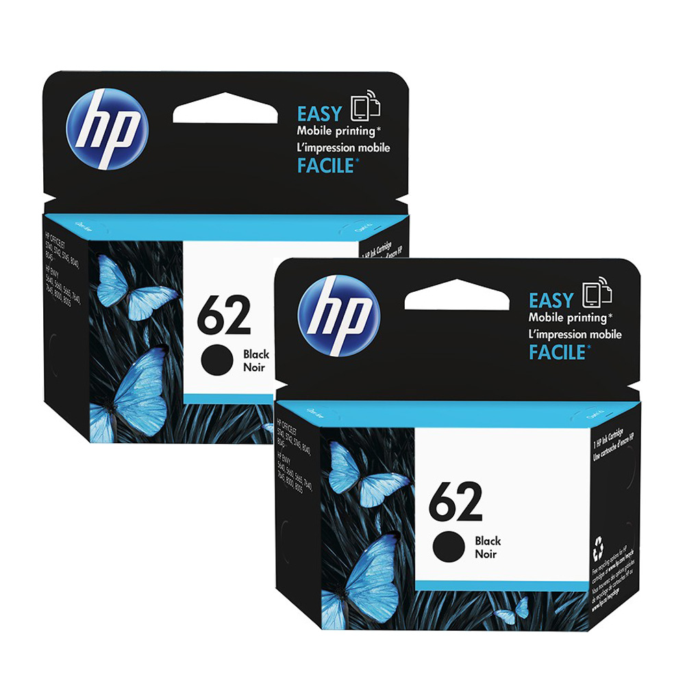 【2入】HP NO.62(C2P04AA) 黑色 原廠墨水匣 適用OJ200/200c/250/ENVY 5540/5640/5642/7640