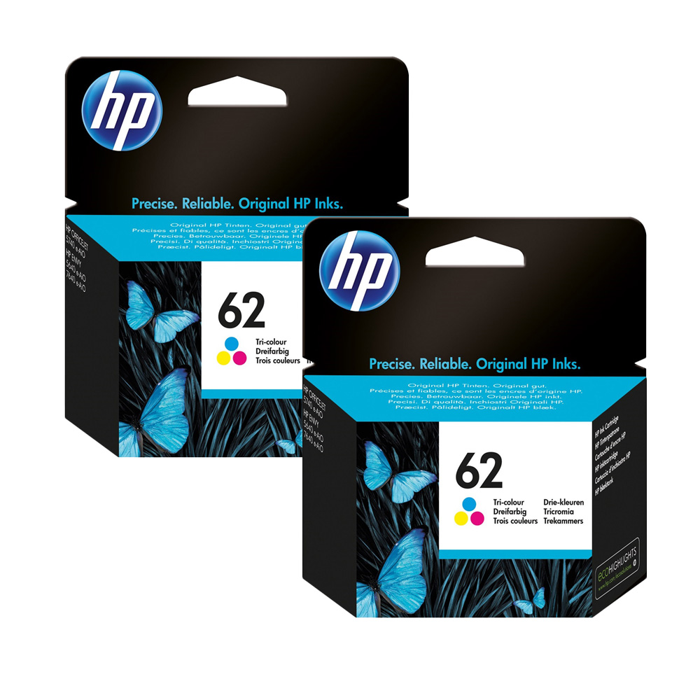 【2入】HP NO.62(C2P06AA) 原廠彩色墨水匣 適用HP ENVY 5540/5640/7640/OJ200/200c/250