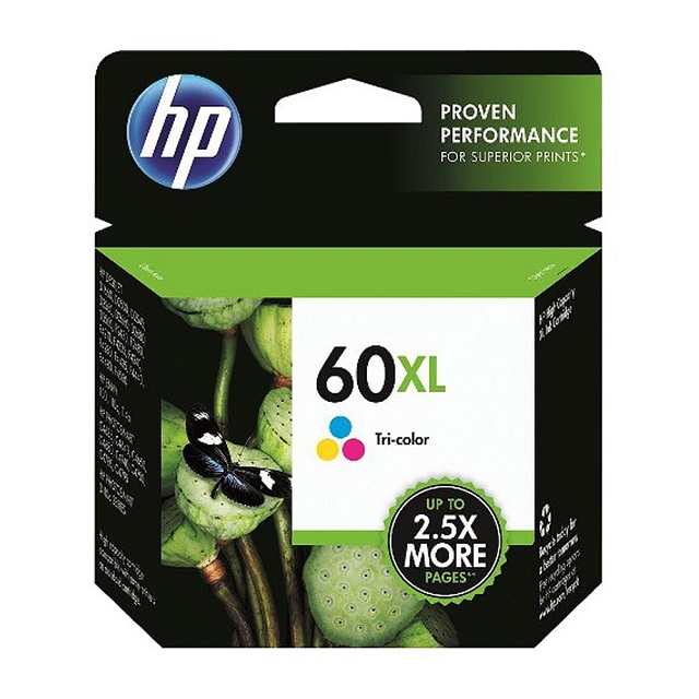 HP 60XL 高容量原廠彩色墨水匣 可印張數440張 / NO.60XL