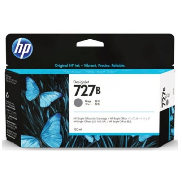 HP 727B 原廠灰色墨水匣(130ml) 3WX15A 取代 B3P24A / NO.727B