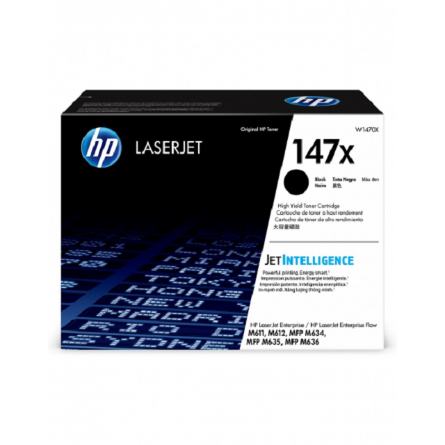 HP W1470X/1470/1470X/147X 原廠高容量黑色碳粉匣HP LaserJet M610 / M611/ M612/ M634/ M635