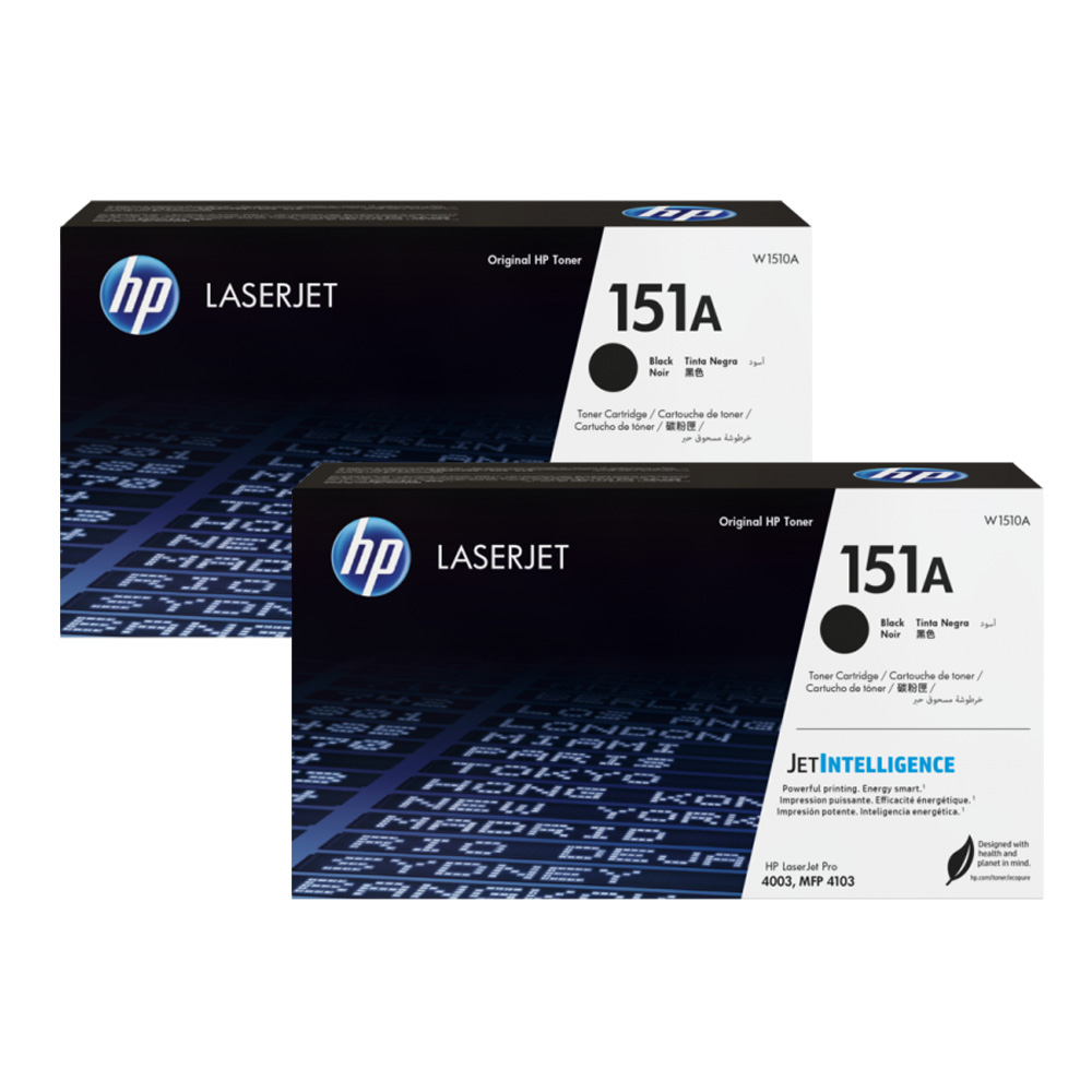 【2入組】HP W1510A/1510/1510A/151A 原廠黑色碳粉匣 適用HP 4103fdw / 4003dw