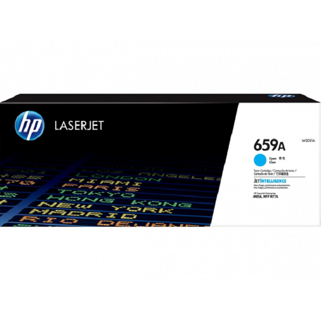 HP W2011A/2011/2011A/659A 原廠藍色碳粉匣HP Color LaserJet Enterprise M856dn/M856x/E85055dn