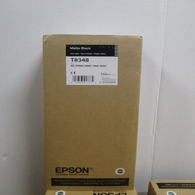 EPSON C13T834800 原廠消光黑色墨水匣MK 可印容量：150ml / T834