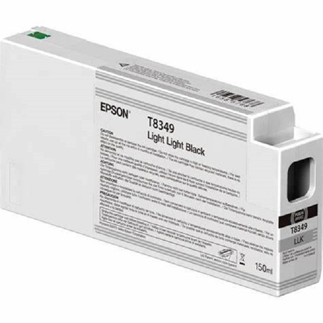 EPSON C13T834900 原廠超淡黑色墨水匣LLK 可印容量：150ml / T834
