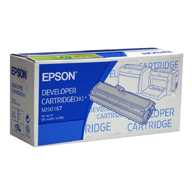EPSON C13S050167 原廠黑色碳粉匣適用機種:EPL-6200/6200L
