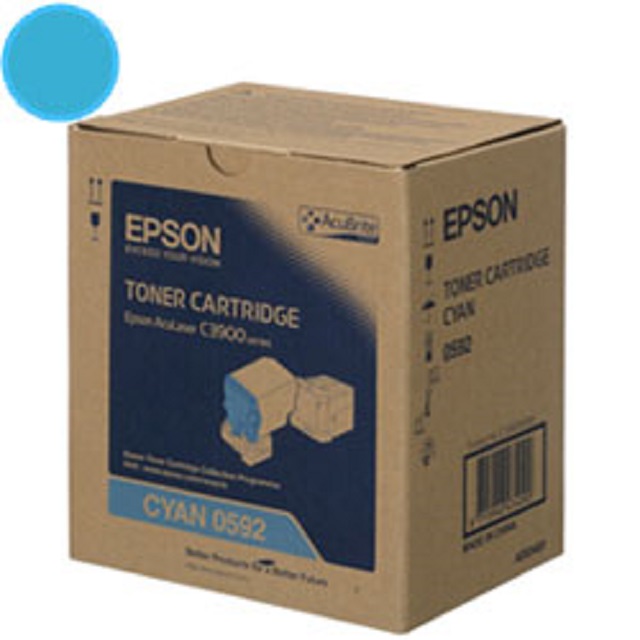EPSON C13S050592 原廠藍碳粉匣 適用機種: C3900D/37DNF