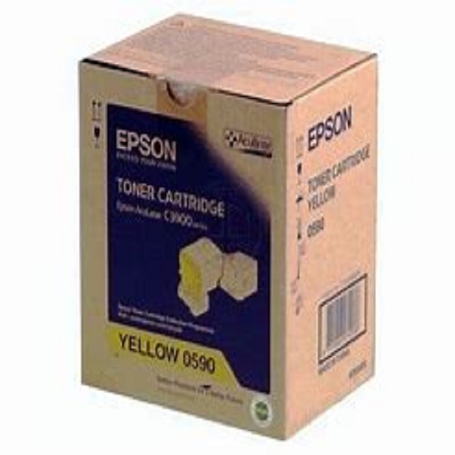 EPSON C13S050590 原廠黃碳粉匣 適用機種: C3900D/37DNF
