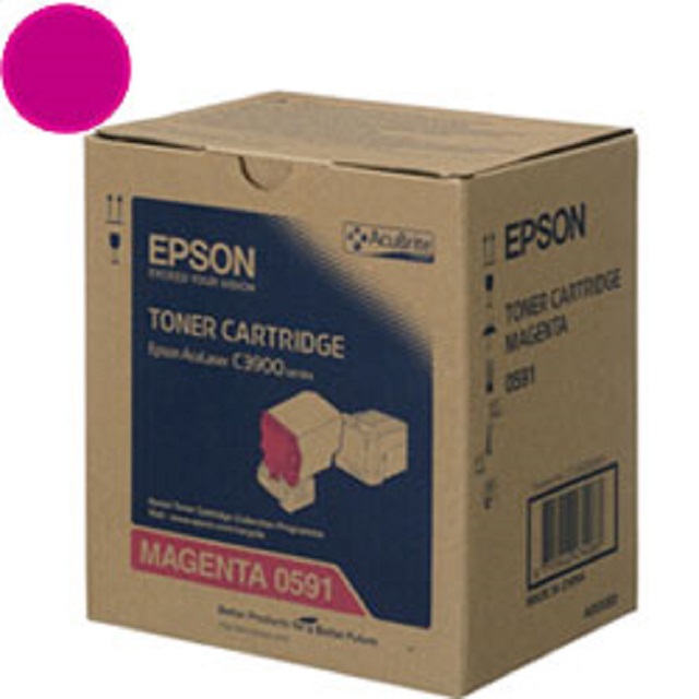 EPSON C13S050591 原廠紅碳粉匣 適用機種: C3900D/37DNF