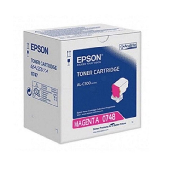 EPSON C13S050748 原廠紅色碳粉匣 適用機種: AL-C300N/AL-C300DN