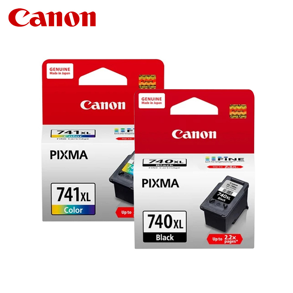 Canon PG740XL+CL741XL 黑色 彩色 大容量原廠墨水匣