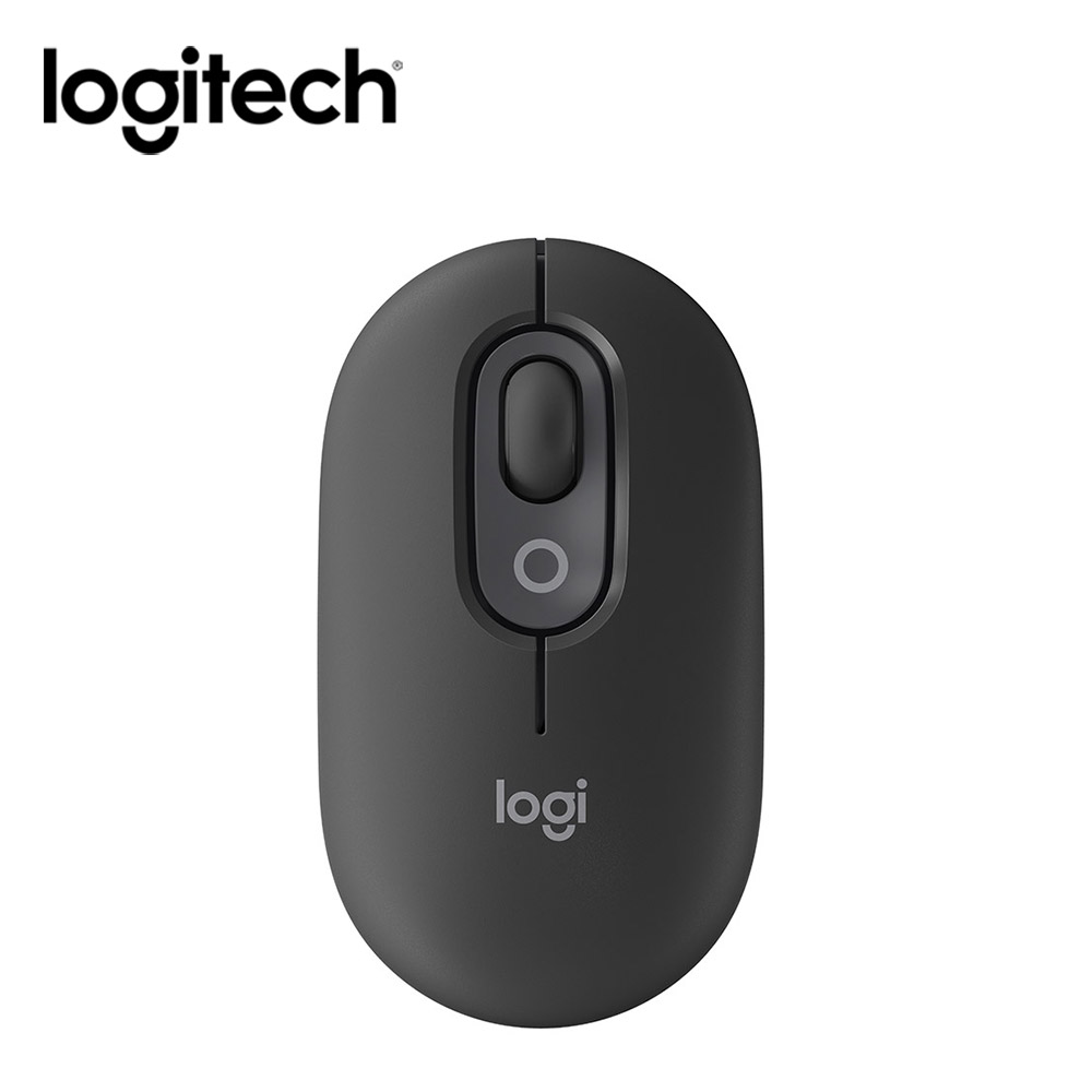 【Logitech 羅技】POP MOUSE 無線藍芽滑鼠 - 石墨黑